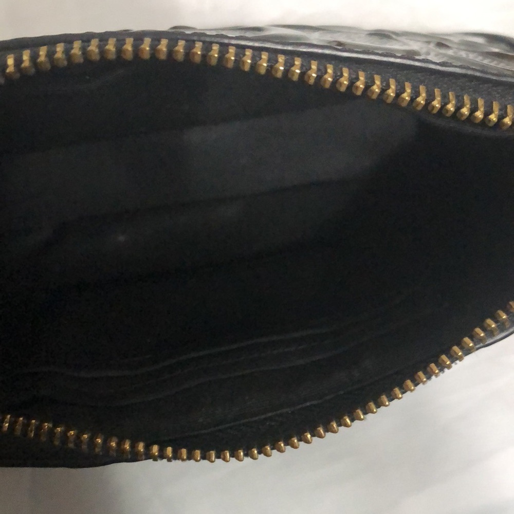 Coach Black Patent Leather Chain Wristlet - Picture 8 of 9